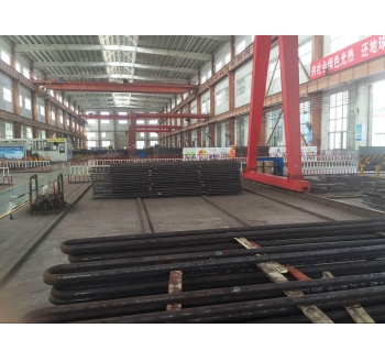 水冷壁管屏/水冷壁管 Φ51×6.5,材質SA210C,8頭內(nèi)螺紋管,L=12000mm,節(jié)距63.5mm,5根/屏 ;鰭片厚度為6mm,材質為Q235-A 水冷壁工作壓力19.79MPa,水壓試驗壓力29.685 MPa